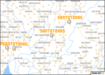 map of Santo Tomas