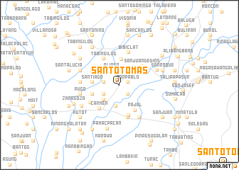 map of Santo Tomas