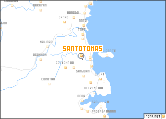 map of Santo Tomas
