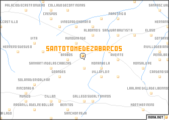 map of Santo Tomé de Zabarcos