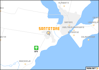 map of Santo Tomé