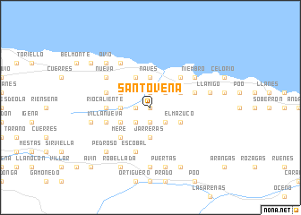 map of Santoveña