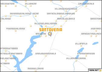 map of Santovenia