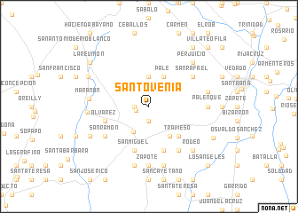 map of Santovenia