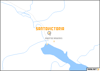 map of Santo Victoria