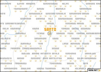 map of Santo