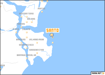 map of Santo