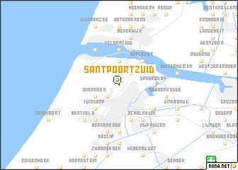map of Santpoort-Zuid