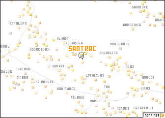 map of Santrač