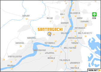 map of Sāntrāgāchi