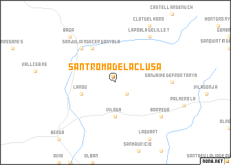 map of Sant Romá de La Clusa