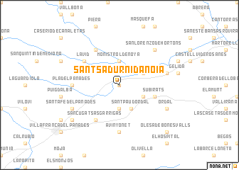 map of Sant Sadurní dʼAnoia