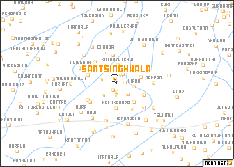 map of Sant Singhwāla