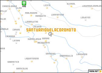 map of Santuario de La Coromoto