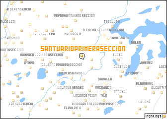 map of Santuario Primera Sección