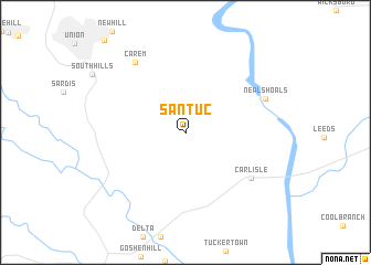 map of Santuc