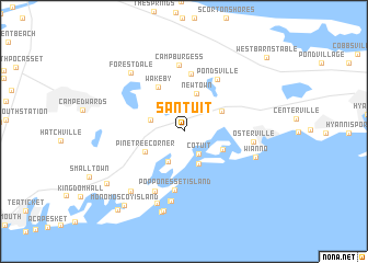 map of Santuit