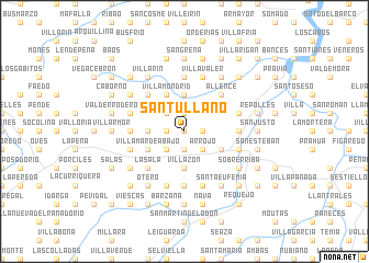 map of Santullano