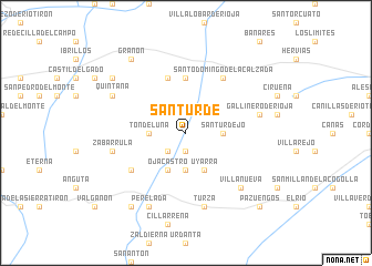 map of Santurde