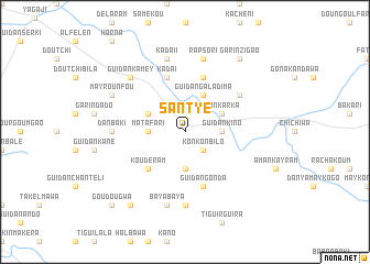 map of Santyé