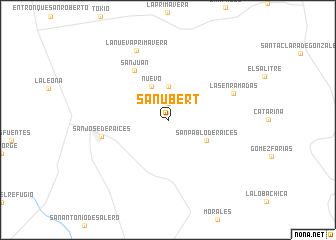map of San Ubert