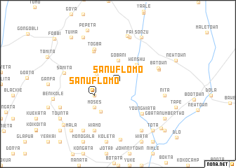 map of Sanu Flomo
