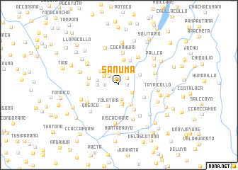 map of Sañuma