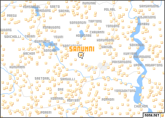 map of Sanŭm-ni