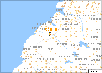 map of Sanŭm