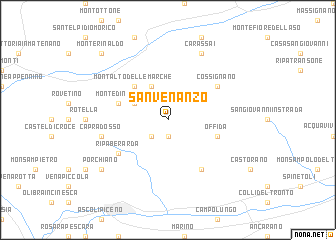 map of San Venanzo