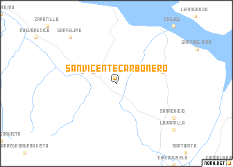 map of San Vicente Carbonero