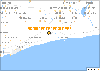 map of San Vicente de Calders