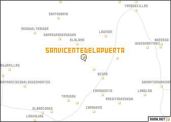 map of San Vicente de la Puerta