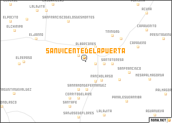 map of San Vicente de la Puerta