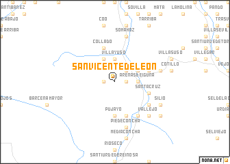 map of San Vicente de León