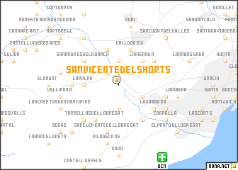 map of San Vicente dels Horts