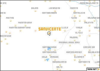 map of San Vicente