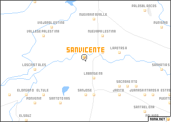 map of San Vicente