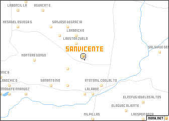 map of San Vicente