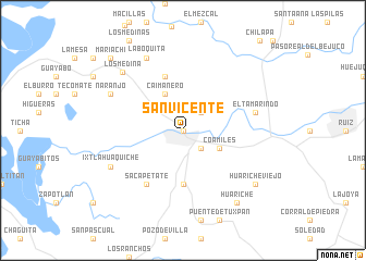 map of San Vicente