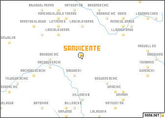 map of San Vicente