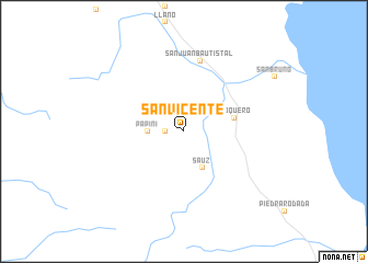 map of San Vicente