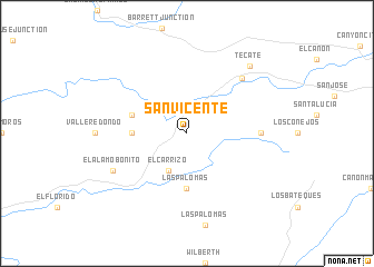 map of San Vicente