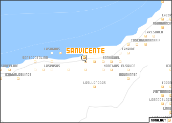 map of San Vicente