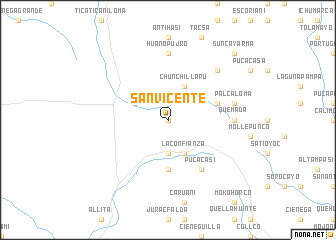 map of San Vicente