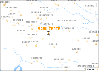 map of San Vicente