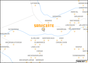 map of San Vicente