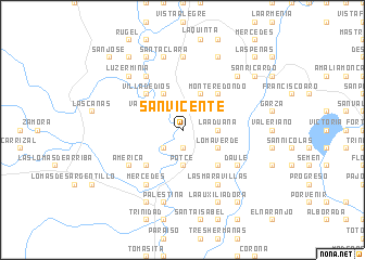 map of San Vicente