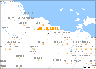 map of San Vicente