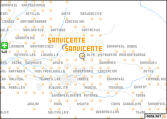 map of San Vicente